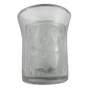 Lalique Les Enfants Signed Shot Glass Near Mint French Crystal Heirloom